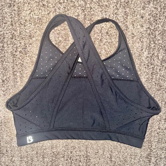 Buffbunny Allure Laser Cut Dotted Sports Bra in Black Size Medium - Picture 4 of 10